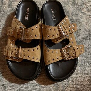 Nine West SUEDE Tan Sandals